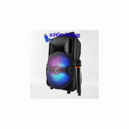 My Deejay Enceinte sonorisation batterie 8" 400W à LEDs RVB USB/SD/BT + Micro VHF+clé USB 32Go - MyDJ Djoon08 - 3666638046116