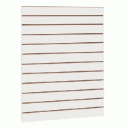 Panneau rainuré R10 L90xP120cm épaisseur 18mm - blanc 9003
