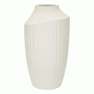 Vase en magnésie Ice 28.5 x 50.5 cm Mauro Ferretti - beige multi-matériau 0421500001 Vase en magnésie Ice 28.5 x 50.5 cm Mauro Ferretti - beige multi-matériau 0421500001
