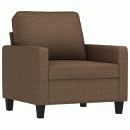 VidaXL Fauteuil Marron 60 cm Tissu Modèle Wervelionne - Matériau naturel 359150