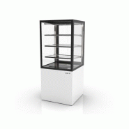 Vitrine neutre INTEGRA sur base - 600 mm - 4 niveaux - H1400 mm - IN60/80-140N | Sayl Barcelona- Accès Back-Service - blanc 674005070414