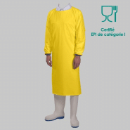 10 tabliers à manches CE polyamide polyuréthane 400 microns blanc et couleurs - TABPAPUJN-MN02/ML_0