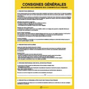 27996 - panneau consignes de sécurité - virages - dimension 450 x 300 mm