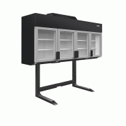 Armoire de congélation murale noire pour supermarché - 628 L | Tefcold - MTF210BVS
