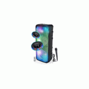 BM Sonic Enceinte Karaoké SONO DJ 850W Lumineuse - Ino KA25-fire - Bluetooth V5.0 - 64 Cm -Noir- USB - Télécommande, OVNI Lumières LED - 3666638033772
