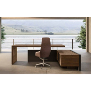 Bureau de Direction BOLD58 Leaven avec Meuble de Service à Droite - Référence 4930 BD A