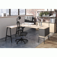 Bureau individuel avec retour 70 cm Summit
