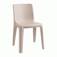 Chaise empilable d'extérieur / intérieur Denver beige | Qdm - FN996