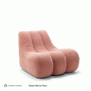 Chauffeuse de détente Emeki - Sokoa - 1 place, Blend rose