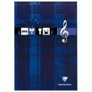 Clairefontaine Lot de 5 Bloc Musique Metric A4, 100p./50 feuilles 90 g/m² encollé, 12 portées - 3329680615708 Clairefontaine Lot de 5 Bloc Musique Metric A4, 100p./50 feuilles 90 g/m² encollé, 12 portées - 3329680615708