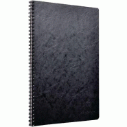 Clairefontaine Lot de 5 Cahier Age Bag A4, 100p./50 feuilles 90 g/m² reliure intégrale, couv. Coloris noir, quadrillé 5x5 - noir 781421C