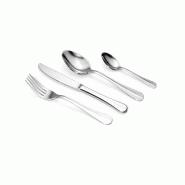 Ensemble 24 couverts Inox Baguette (6 couteaux de table + 6 fourchettes de table + 6 cuillères de table + 6 cuillères à thé) - Acier inoxydable 18