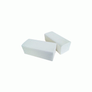 Essuie mains pliage v- 21x21cm 2plis pure ouate blanc ecolabel global hygiene (h146m)- carton de 3600 formats