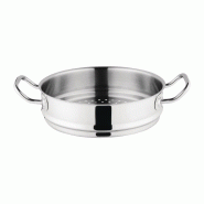 Étage vapeur Triwall 280 mm - Vogue - Inox et aluminium avec poignées anti-chaleur Étage vapeur Triwall 280 mm - Vogue - Inox et aluminium avec poignées anti-chaleur