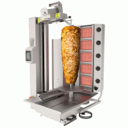 Grill Döner kebab gaz automatique 5 brûleurs max 120 kg