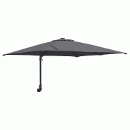 Helloshop26 - Parasol de jardin moderne inclinable 248,5 x 247,5 x 160 cm en polyester anthracite 02_0058636 - 3000240694028