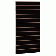 Panneau rainuré R10 L59,5xP120cm épaisseur 18mm - noir