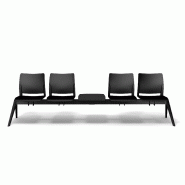 Poutre d'accueil en polypropylène Adela - Sokoa - 4 places + 1 tablette