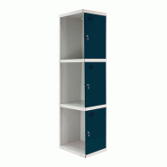 SimonRack Cassier métallique 3 portes ADDITIONNEL démonté GRIS/ANTHRACITE 1800x300x500 mm (haut x largeur x profondeur) - 8425437107436