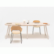 Table de réunion avec trappes et goulottes inclus