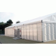 Tente de stockage fermée h4 / structure fixe / couverture unie en polyester