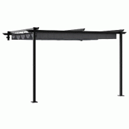 VidaXL Pavillon Anthracite 300 x 300 x 200 cm Polyester Modèle AbriCabanePlus 274 - noir 4003972