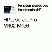 26X LaserJet, lot de 2 cartouches de toner grande capacité authentiques, noir