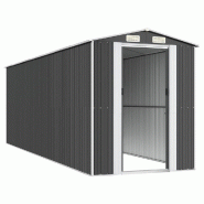 Abri de jardin Anthracite 192x606x223 cm Acier galvanisé  Modèle Atlas Office Horizon - 8720845582142