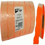 Apli Lot de 6 rouleaux de 1000 étiquettes orange fluo pour pince, format 32x19 mm - 3270241009293