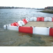 Barrage modulable anti-inondation FLOODSTOP 90 | En plastique rotomoulé - Longueur de 1 mètre - Installation facile et rapide - Réutilisable