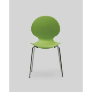 Chaise coque plastique empilable Naémie en polypropylène vert, pieds chromés (Lot de 4) Chaise coque plastique empilable Naémie en polypropylène vert, pieds chromés (Lot de 4)