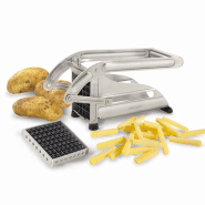 Coupe-frites ménager inox sur ventouse 2 couteaux Louis Tellier