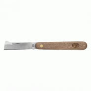 Couteau Greffoir FELCO 512 - lame droite en acier inoxydable ou carbone - manche en nylon ou bois