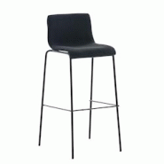 Décoshop26 - Tabouret de bar x1 design moderne empilable assise en tissu noir et 4 pieds métal noir 10_0004957 - noir 3000252382494 Décoshop26 - Tabouret de bar x1 design moderne empilable assise en tissu noir et 4 pieds métal noir 10_0004957 - noir 3000252382494