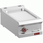 Diamond - Plaque de cuisson électrique, lisse au chrome dur, module 1/2  -Top- - réf. E7/PLCD4T-N - gris inox AKS-E7/PLCD4T-N