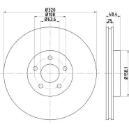 Disque de frein ventilé Textar 92262203 - avant - boîte de 1 disque Disque de frein ventilé Textar 92262203 - avant - boîte de 1 disque