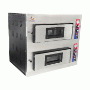 Gasfrit - Four à Pizza Industriel 2 gaz 4+ 4 x33mm avec sole en céramique réfractaire et thermostat de qualité | Température max 500°C - 030 w - Gasfrit - Four à Pizza Industriel 2 gaz 4+ 4 x33mm avec sole en céramique réfractaire et thermostat de qualité | Température max 500°C - 030 w -