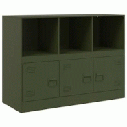 Helloshop26 - Buffet bahut commode armoire meuble de rangement organisateur cuisine salle de séjour salon olive 99 x 39 x 73 cm 02_0036593 - 30002129 Helloshop26 - Buffet bahut commode armoire meuble de rangement organisateur cuisine salle de séjour salon olive 99 x 39 x 73 cm 02_0036593 - 30002129