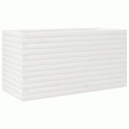 Helloshop26 - Jardinière bac lit surélevé plantes fleurs terrasse jardin 90 x 40 x 45,5 cm bois de pin massif blanc 02_0037977 - 3000217646852