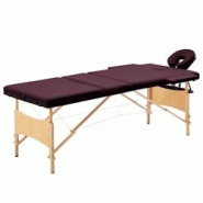 Helloshop26 - Table de massage pliable 3 zones bois violet vin 02_0001839 - 3000089251536 Helloshop26 - Table de massage pliable 3 zones bois violet vin 02_0001839 - 3000089251536