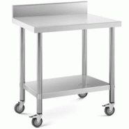 Helloshop26 - Table de travail cuisine professionnel premium 60 x 80 cm 135 kg dosseret acier inoxydable 14_0010028 - 3000221962832 Helloshop26 - Table de travail cuisine professionnel premium 60 x 80 cm 135 kg dosseret acier inoxydable 14_0010028 - 3000221962832