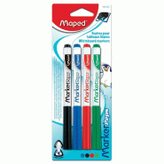 Maped M741312 Lot de 4 marqueurs pour tableau blanc Peps - 3154147413128
