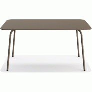 Shine - Table de terrasse rectangulaire Cappuccino