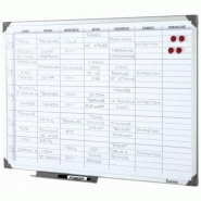 Tableau planning hebdomadaire magnétique - 35002 Tableau planning hebdomadaire magnétique - 35002