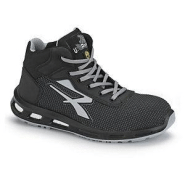 U-Power Chaussures de sécurité mixtes hautes Stego S3 - Noir et gris - Taille 41 U-Power Chaussures de sécurité mixtes hautes Stego S3 - Noir et gris - Taille 41