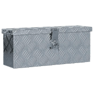 Vidaxl boîte en aluminium 48,5 x 14 x 20 cm argenté 142935