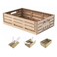 Bac pliable apparence bois - 40 x 30 et 60 x 40 cm - hauteur 16,3 à 21,3 cm