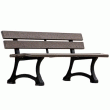 Banc plastique recyclé banc francés ref 3000120