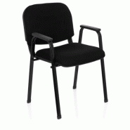 Chaise visiteur / Chaise XT 650 noir/noir hjh OFFICE - noir polyester 704340