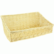 Corbeille osier "Fougasse" 54x33x10/21cm
